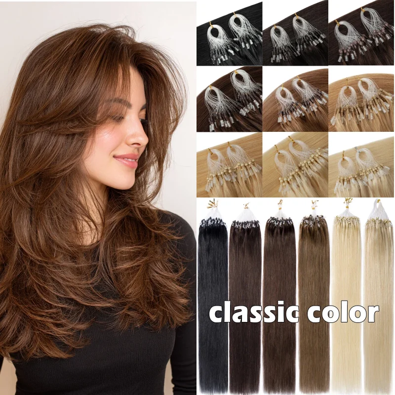 100-human-hair-micro-loop-hairpiece-12inch-straight-1b-p27-613-hair-wig-increase-length-fullness-party-glam-wholesale