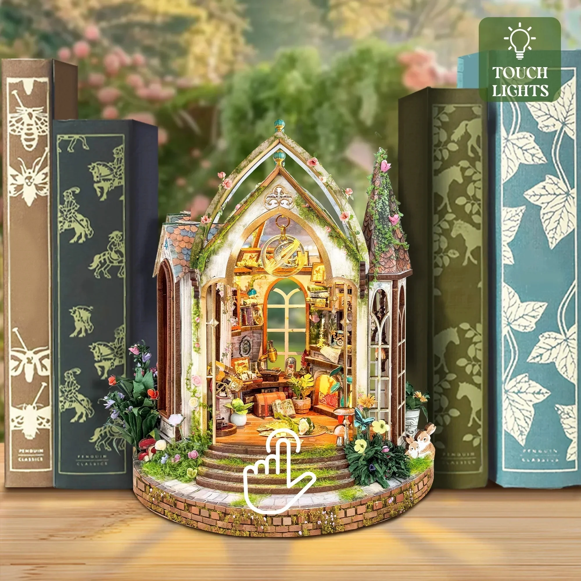 DIY Book Nook Dreamland Floral - Model Kit Studio บทวิจารณ์และราคา