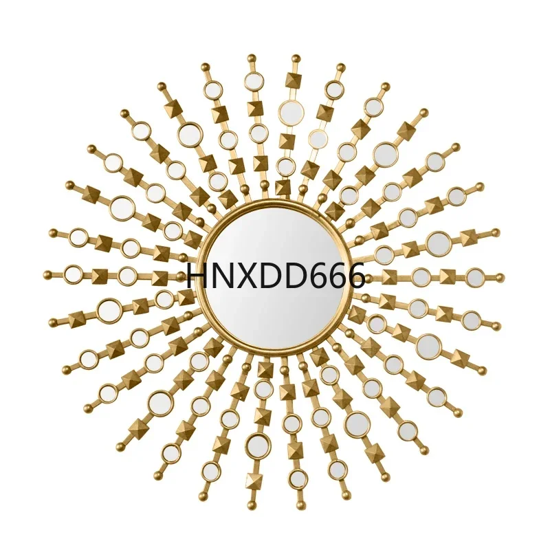 

Декоративное зеркало с крестообразным солнцем, модное фоновое настенное декоративное зеркало для спальни, гостиной, входа, декоративное зеркало