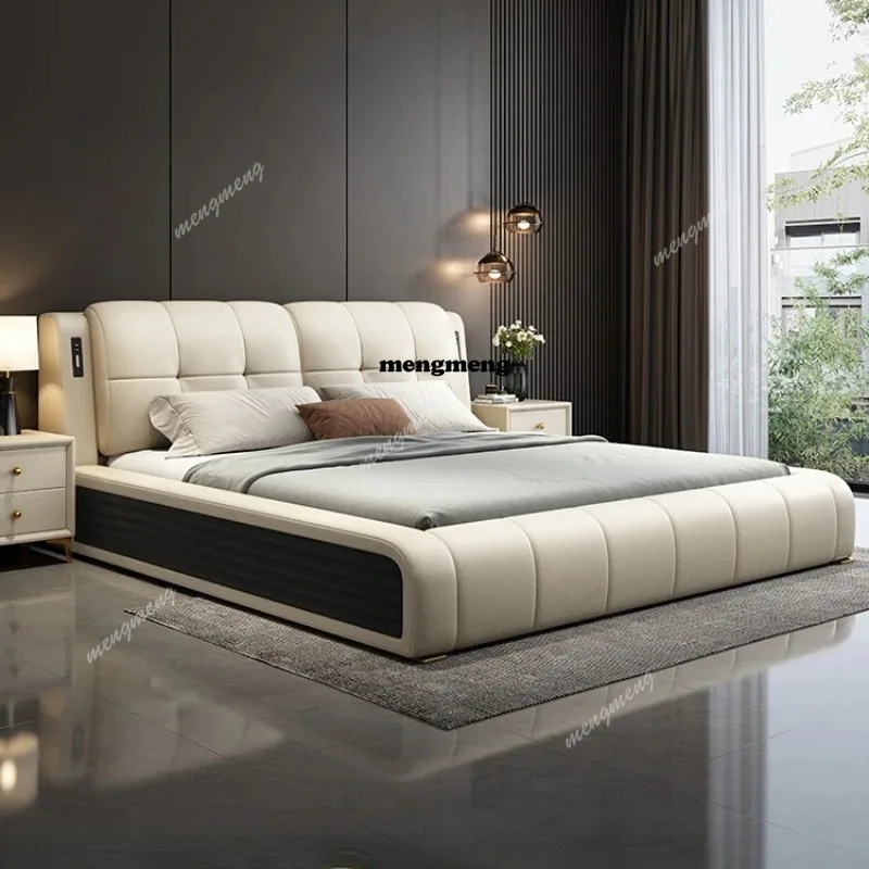 

cosy super king size Two persons bed 220x200 cm frames lit 2 personnes multifunctional Single bed bedroom home Bedroom furniture