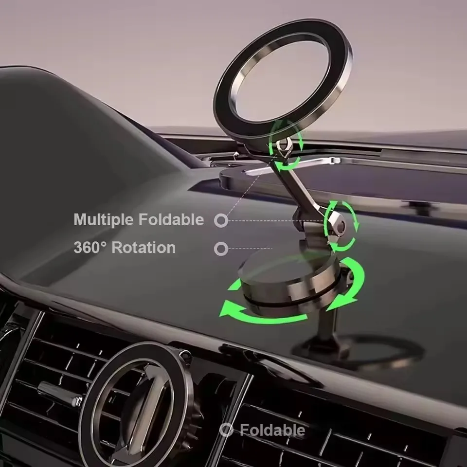 Soporte para Teléfono Móvil para Coche con MagSafe 1080, Soporte para Celular en Vehículo para iPhone 17 16 Pro Max Plus
