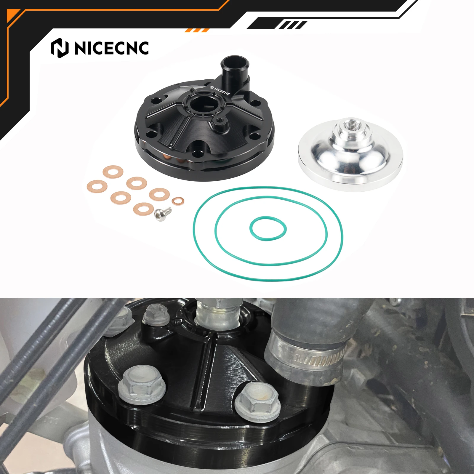 

NICECNC 2024-2025 For KTM EXC 250 For Husqvarna TE 250 TE250 GASGAS EC 250 Aluminum Cylinder Head Kit Motorcycle Accessories