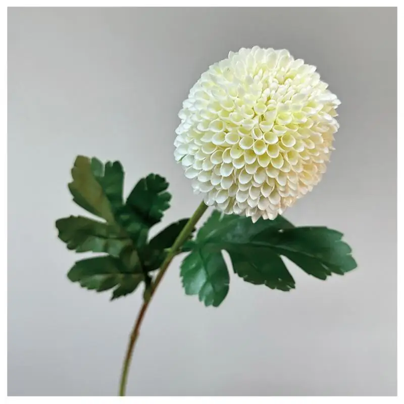 Einzelner Stiel Realistische Künstliche Allium-Kugel Gefälschte Chrysanthemenblume für Hochzeitssträuße Heim Garten Büro Dekoration Zubehör – Detail 17