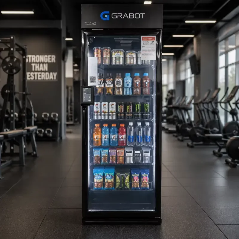 for Automated Retail Practice Ai Smart Cooler Fresh Fruit Locker Vending Fast Response with Card Reader Ai Smart Vending