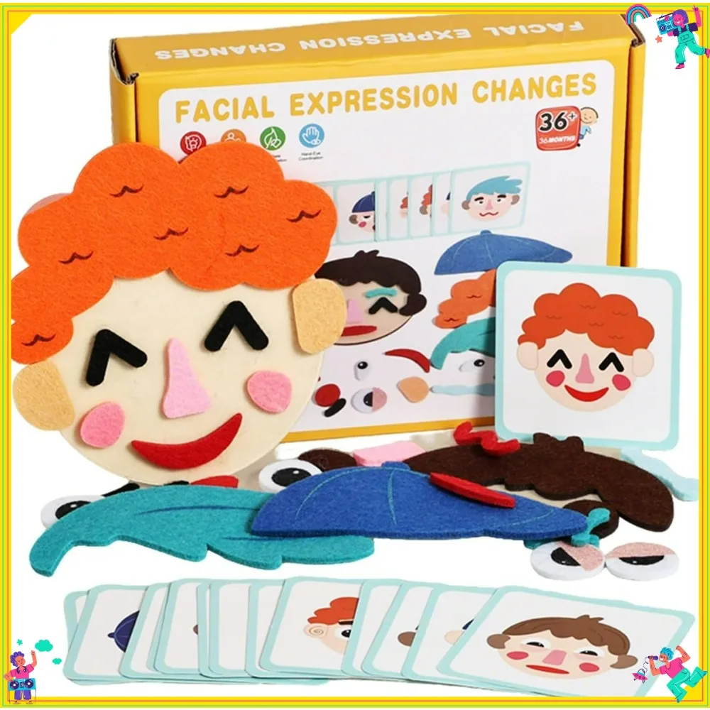 لعبة مونتيسوري للأطفال الصغار 3-6، ألعاب التعلم العاطفي الاجتماعي للأطفال، ألعاب تعليمية مبكرة مصنوعة يدويًا/إبداعية يمكنك صنعها بنفسك #2