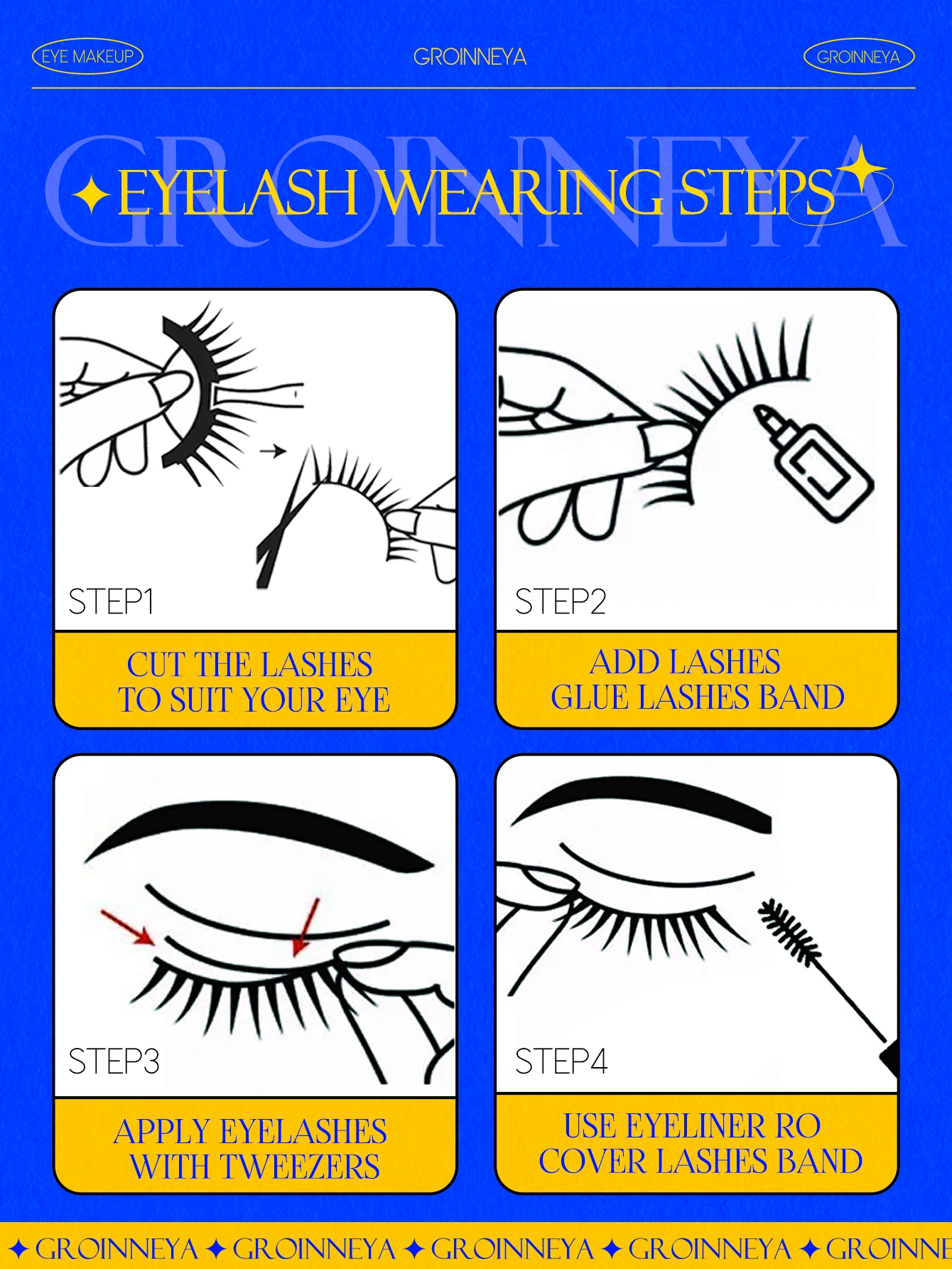 Lasvirey Katzenaugen-Wimpern, natürliche, flauschige, künstliche Wimpern, natürliche Locken, klarer Stiel, weiche Kreuz, 3D-Faux-Nerzwimpern, Make-up