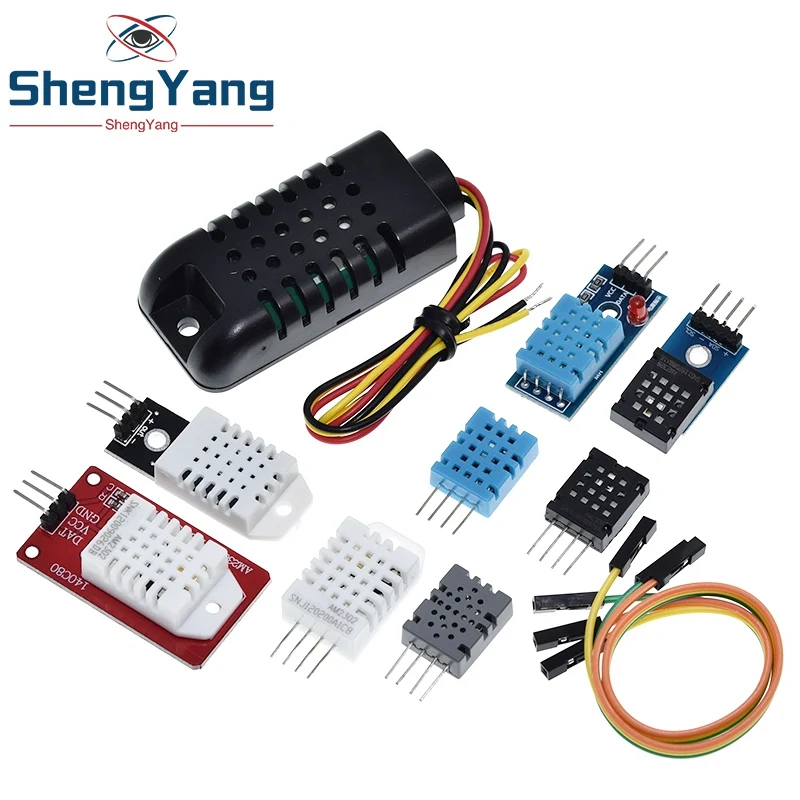 DHT22 AM2302 DHT11/DHT12 AM2320 AM2120 Digital Temperature Humidity Sensors Module Board For Arduino High Precision 4pin