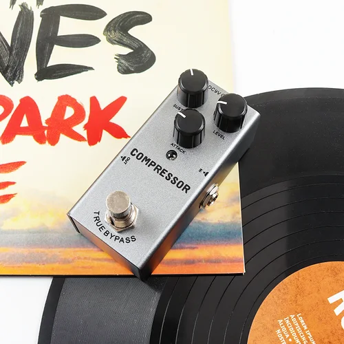 Imagen 2 del producto Pedal compresor Pedales de efectos de guitarra eléctrica Mini tipo único DC 9V True Bypass ajustable por saber