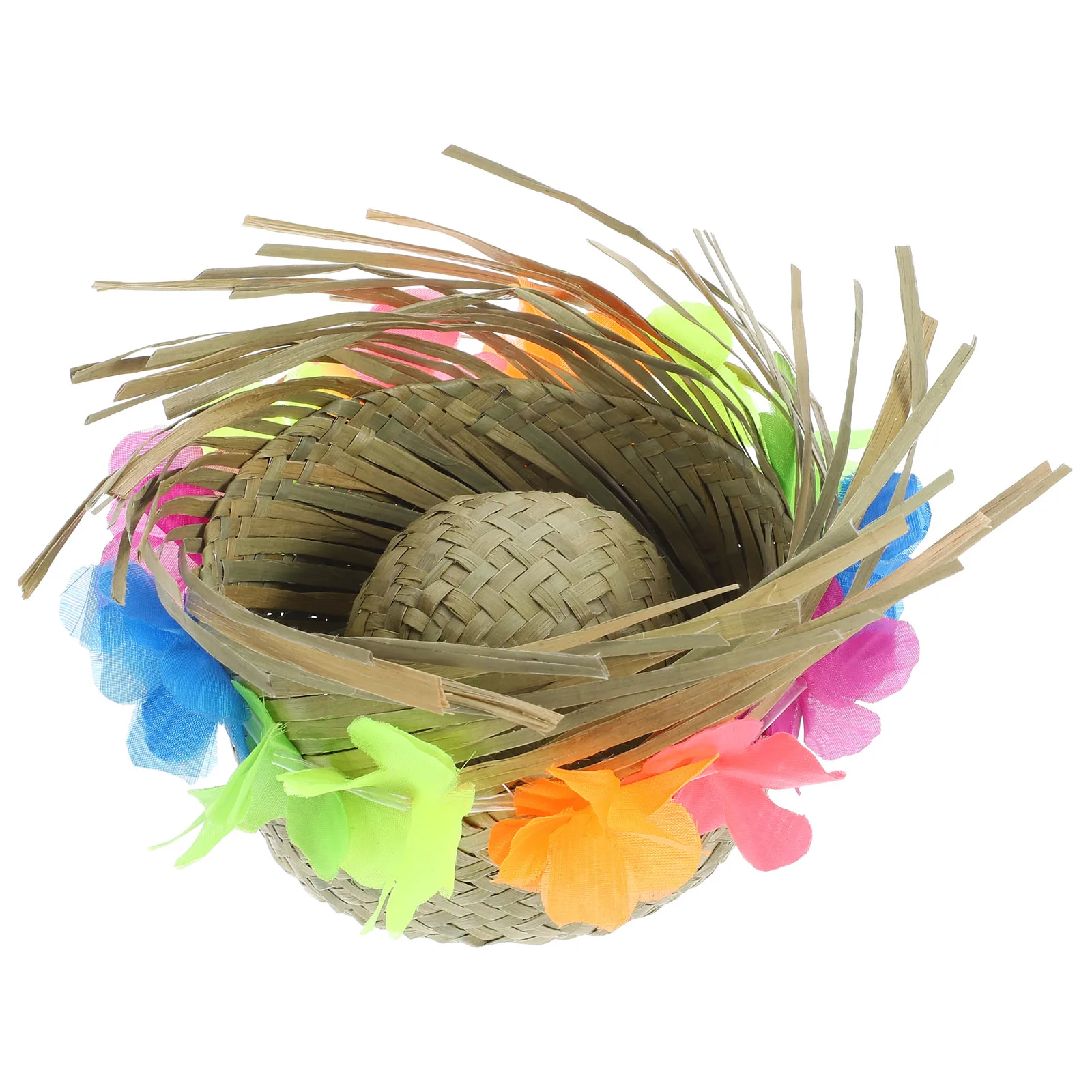 

Pet Straw Hat Mini Beach naments Woven Dog Cosplay Cloth Headgear Puppy Hat Photo Prop Party Favor Summer Accessories Pet