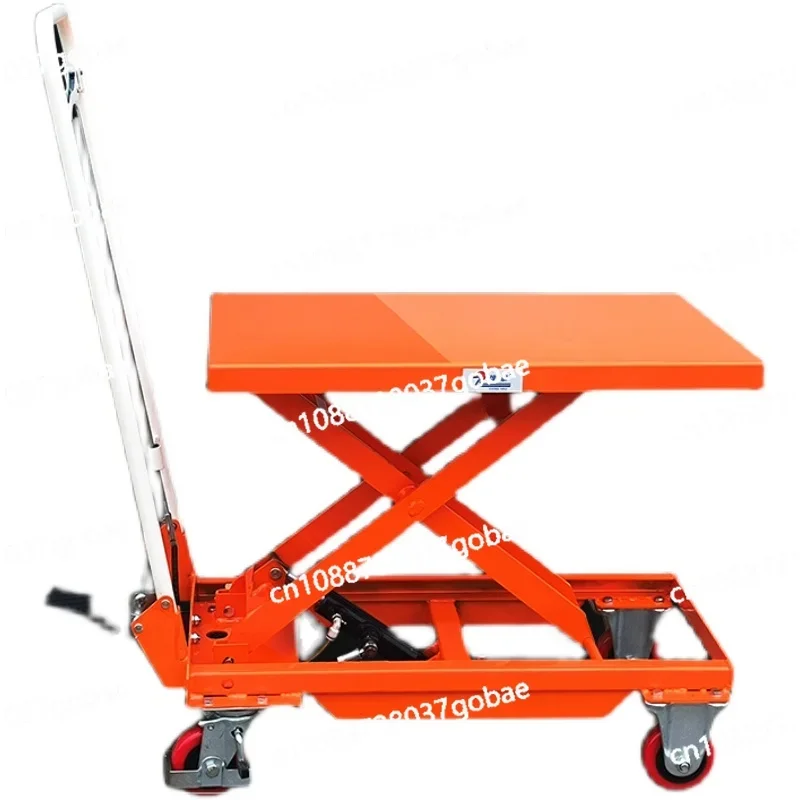 Wyj Manual Hydraulic Lift Flatbed Trolley Lift Lift Platform