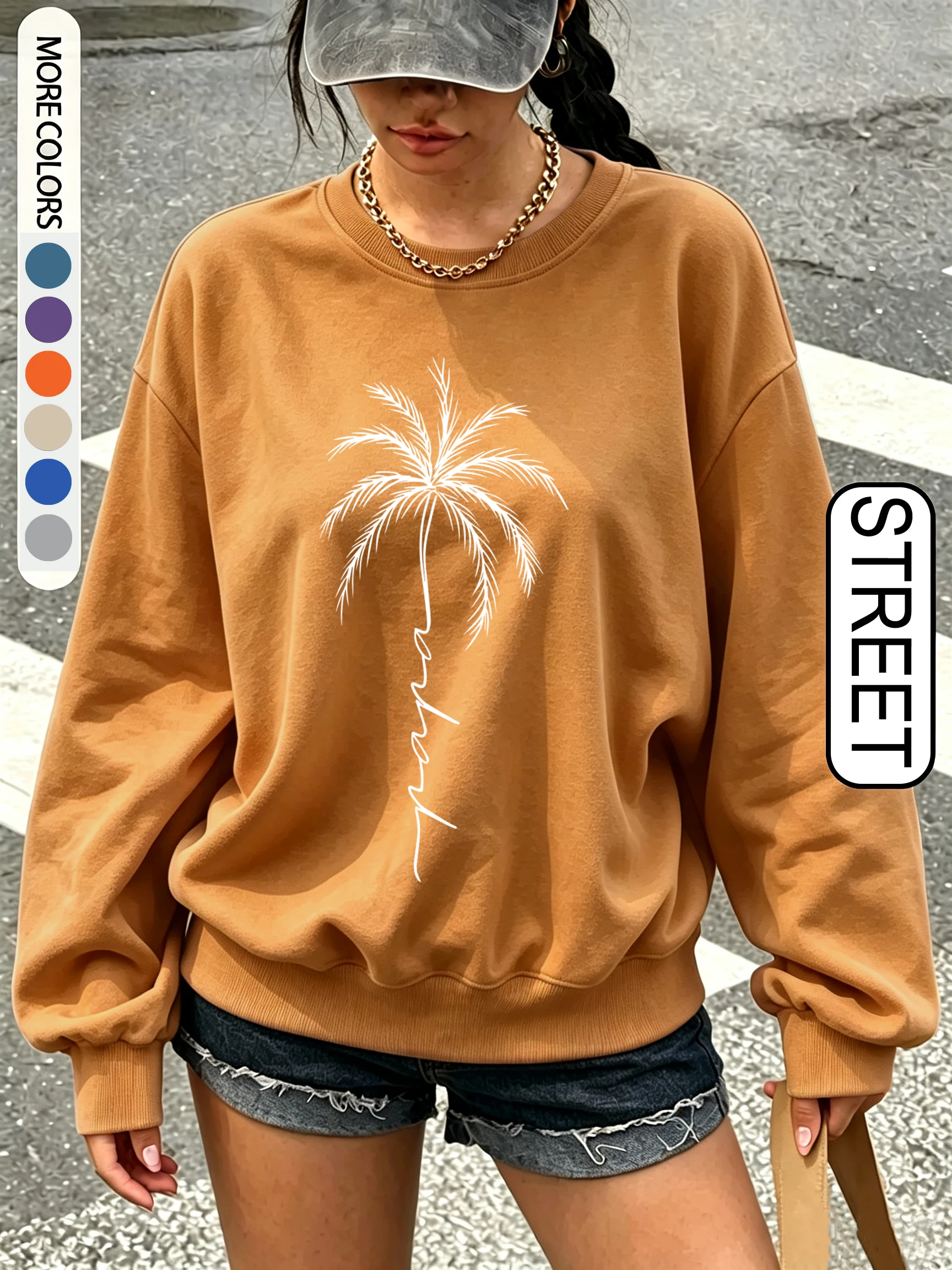 Moletom Feminino Oversized de - Oversized Crewneck Fleece avaliação e preço