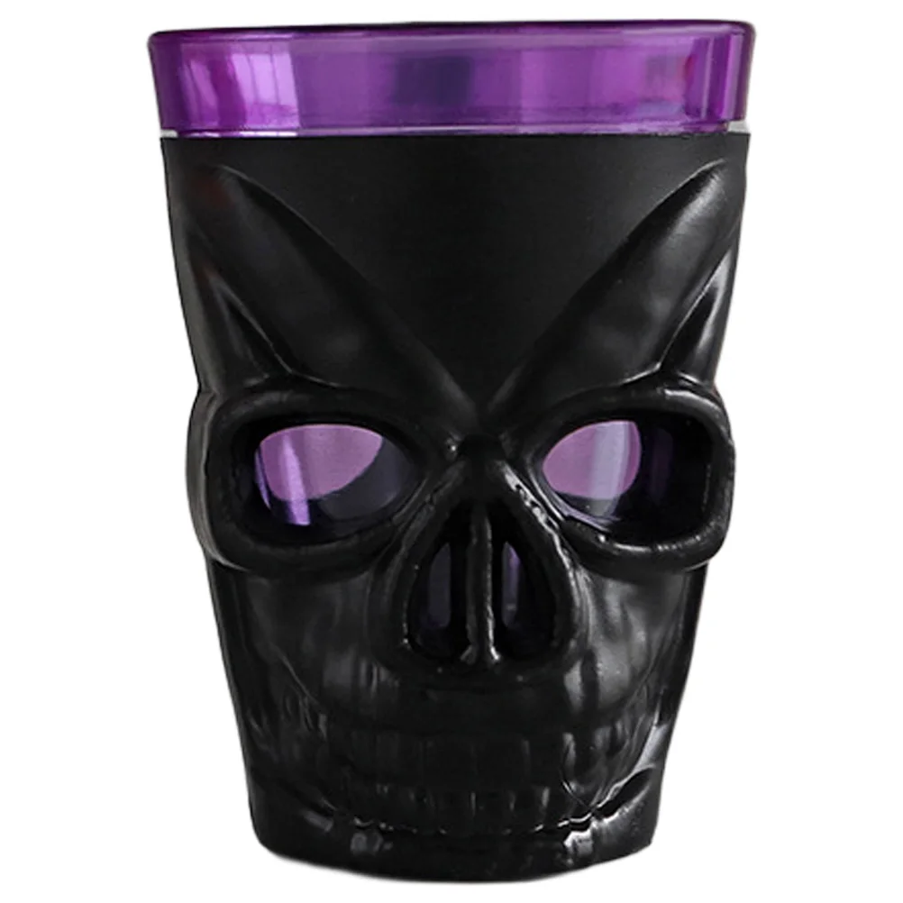 

Halloween Skull Cup Plastic Light Electronic Decoration Party Supply Wear Resistant Reusable Scary Atmosphere Glowing Sturdy