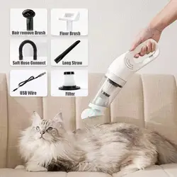 Electric Rechargeable Pet Dog Cat Hair Absorber Cordless Car Vacuum Cleaner Home Wireless Mini 12000 Pa Suction Vacuum Cleaner