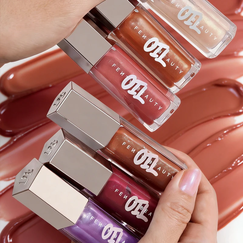 Lucidalabbra Fenty Beauty Summer Dopamine, balsamo labbra idratante trasparente, cosmetici per un trucco che dona labbra piene, sensuali e ricche di p