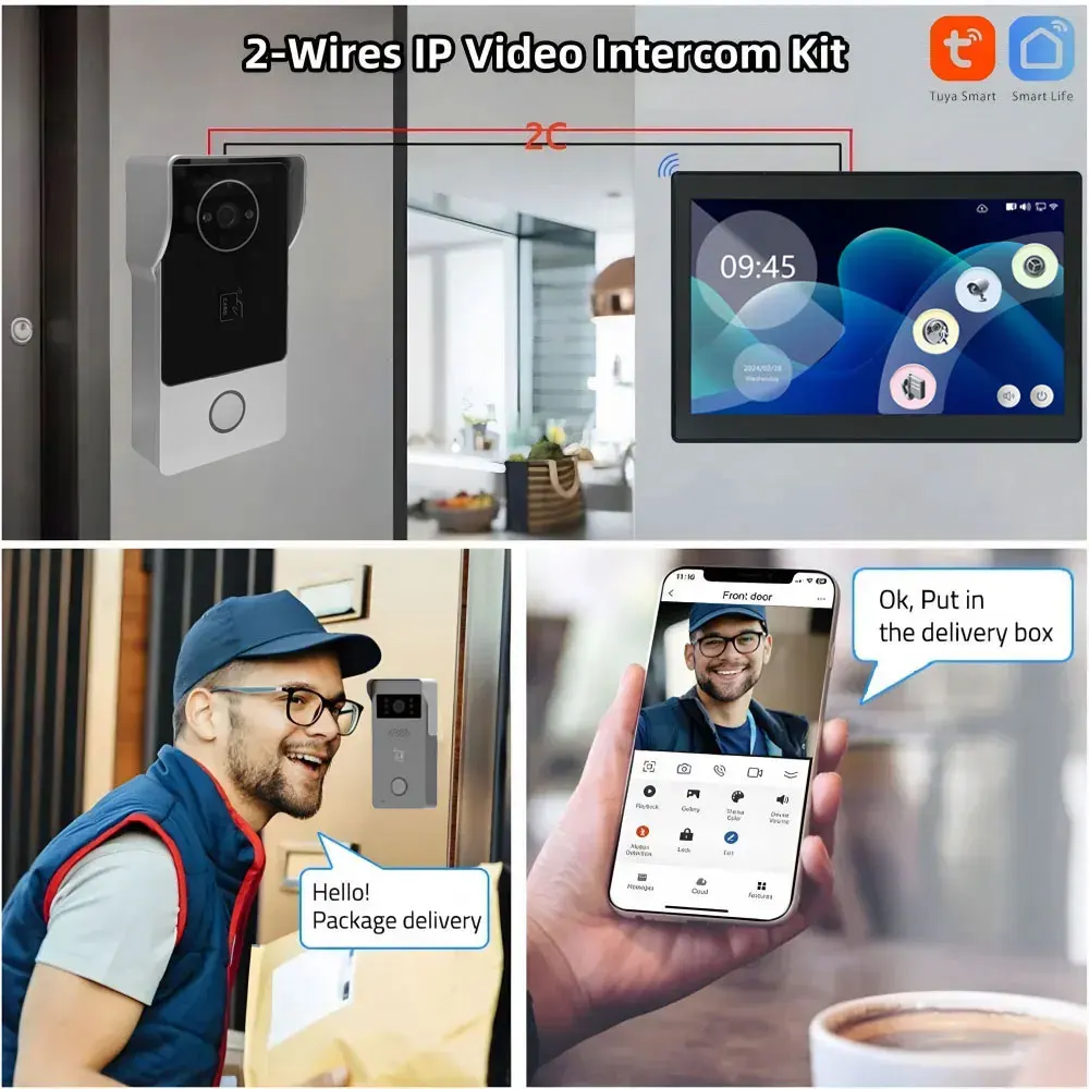 Рисунок 2 - Беспроводная Wi-Fi 2-проводная видеодомофонная система