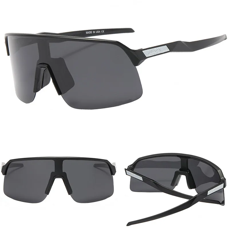 Merk Designer Sport Zonnebril Mannen Vrouwen Vintage Half Frame Gepolariseerde Zonnebril Voor Mannen Klassiek Rijden Goggle Mannen Uv400