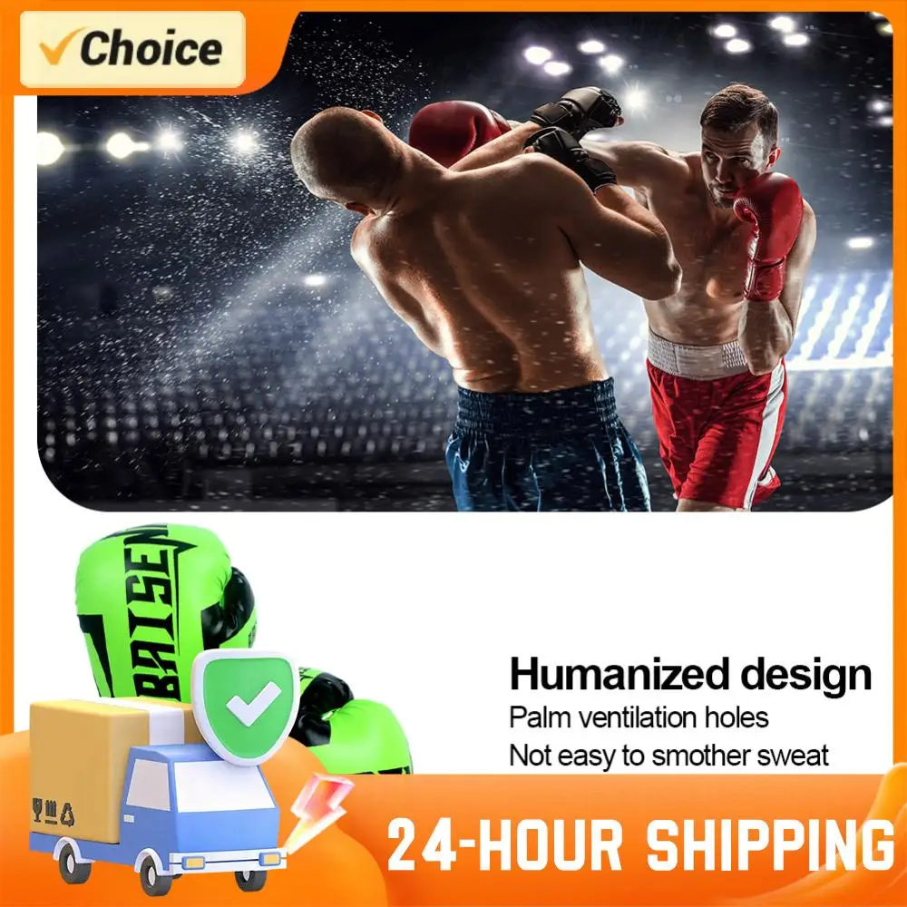 

Профессиональные боксерские перчатки из искусственной кожи, боксерские перчатки для боевых искусств, утолщенное боксерское снаряжение из искусственной кожи для взрослых и детей, спортивные принадлежности