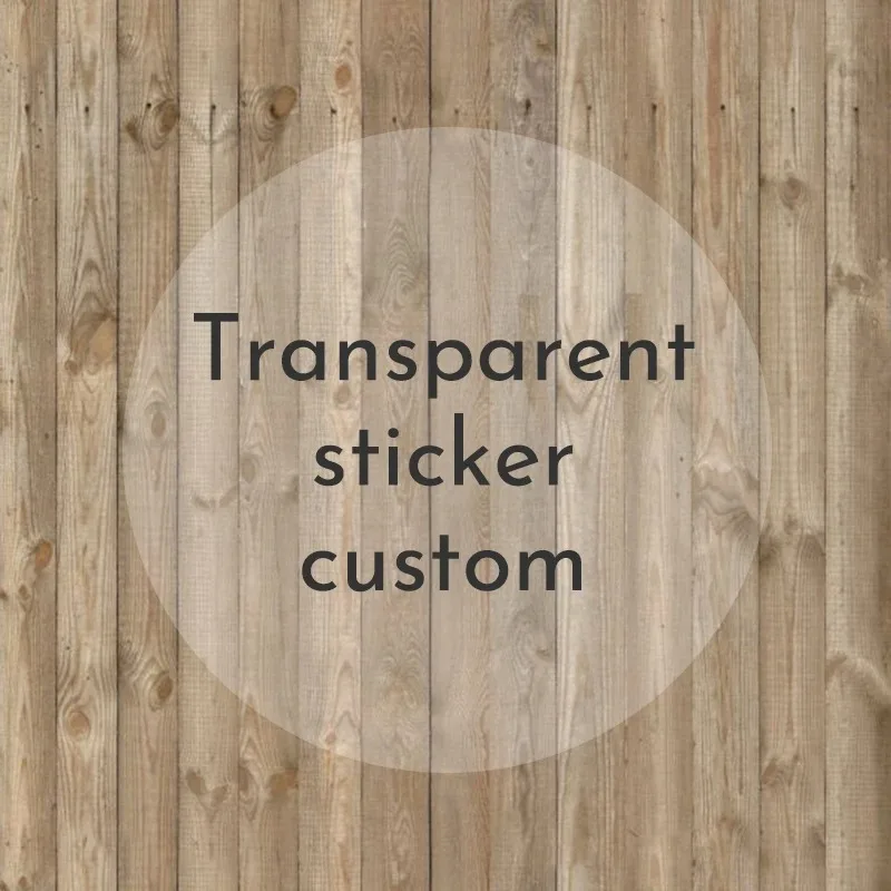 

50 PCS Transparent Label Stickers Personalized Name Custom Transparent Stickers Wedding Stickers Logos Eyelash Stickers