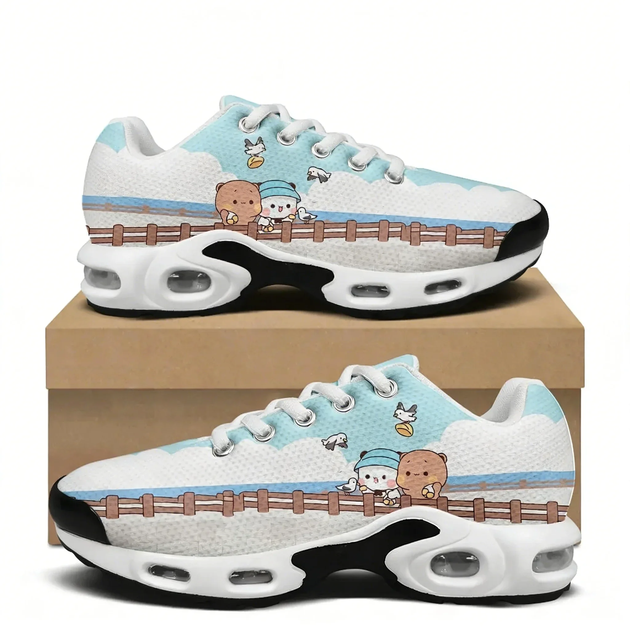 

Кроссовки с воздушной подушкой B-Bubu Dudu в мультяшном стиле для мужчин и женщин, для походов, бега, альпинизма, индивидуальный дизайн