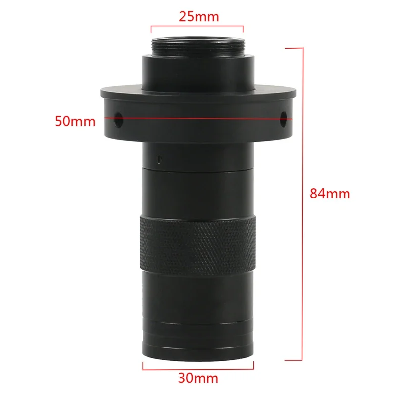 130X Zoom Monocular Industrial PCB Soldering Magnifier C Mount Lens For HDMI USB VGA Digital Video Microscope Camera