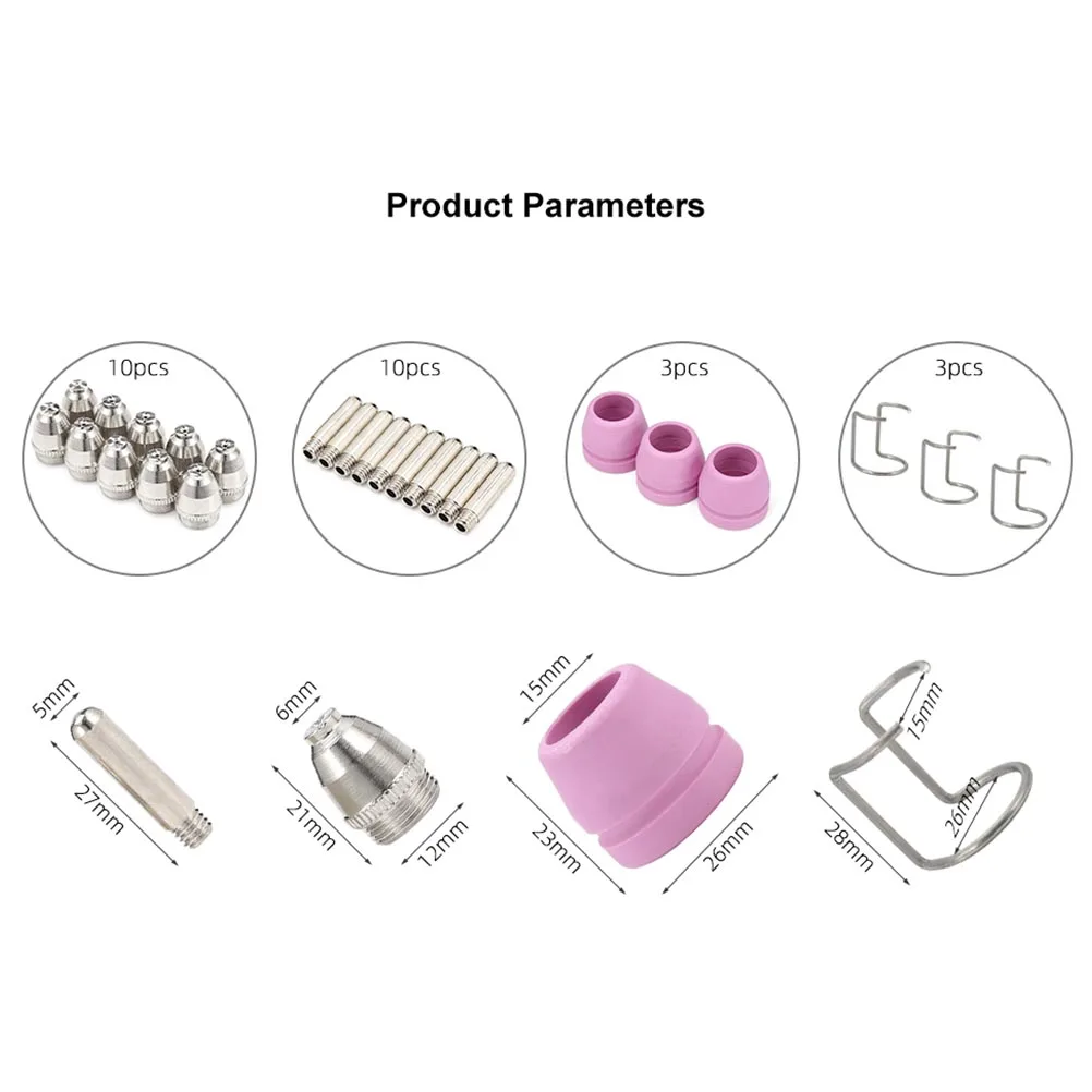 

Torch Nozzle High Efficiency Plasma Accessories Welding Gun Parts Ceramic Material Welding Kit Supplies Thermal