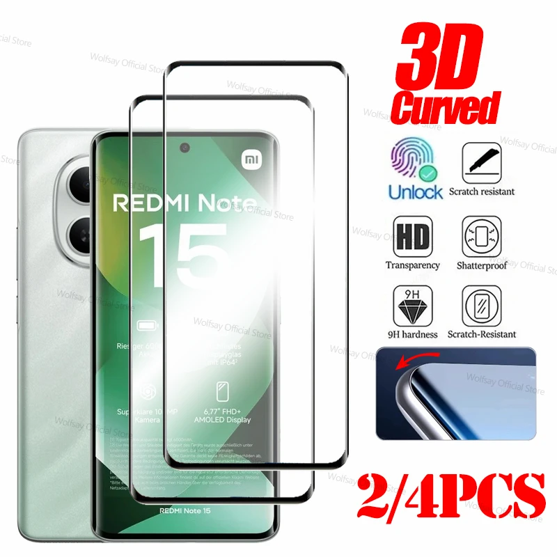2/4 Pcs 3D Curved E… - image