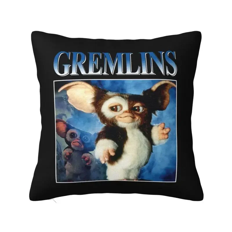 Cool Vintage Gremlins Square Pillow Case Home Decor 3D Double Side Printed Gizmo 80s Movie Mogwai Monster Cushion Cover for Sofa