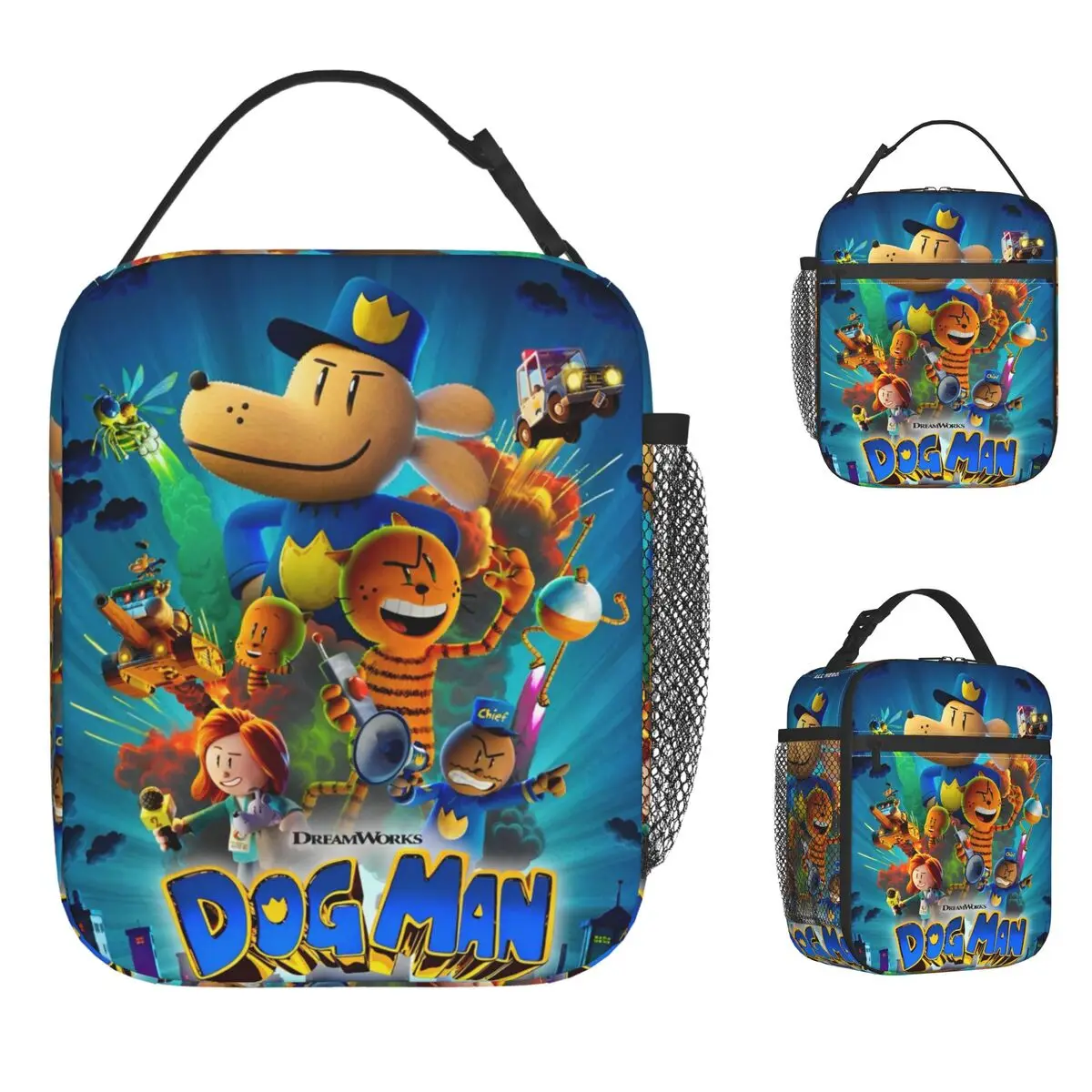 

Dog Man Dogman Movie Lunch Bag For Men Custom Lunch Box Aesthetic Office Cooler Bag Portable Oxford Thermal Lunch Bags