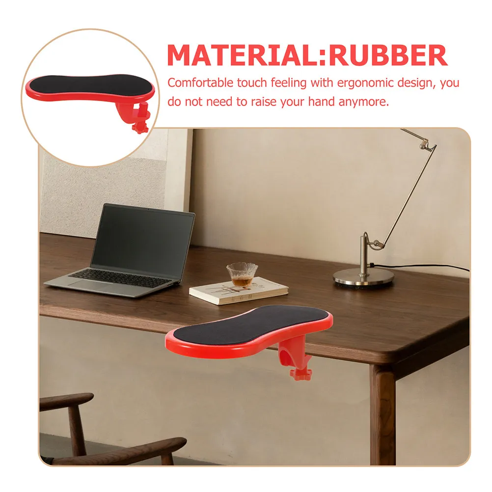 2Pcs Anti-Slip Mouse Pad Wrist Support Desk Arm Rest Ergonomic Keyboard Wrist Rest for Office Home Business Travel Comfort Use
