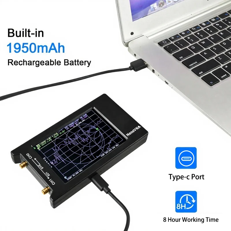 Dodosee 2025 V4.4 NanoVNA-H4 Spectrum Anslyzer Vector Network Antenna Analyzer 10KHz-1.5GHz MF HF VHF UHF Antenna Tuner Nano VNA