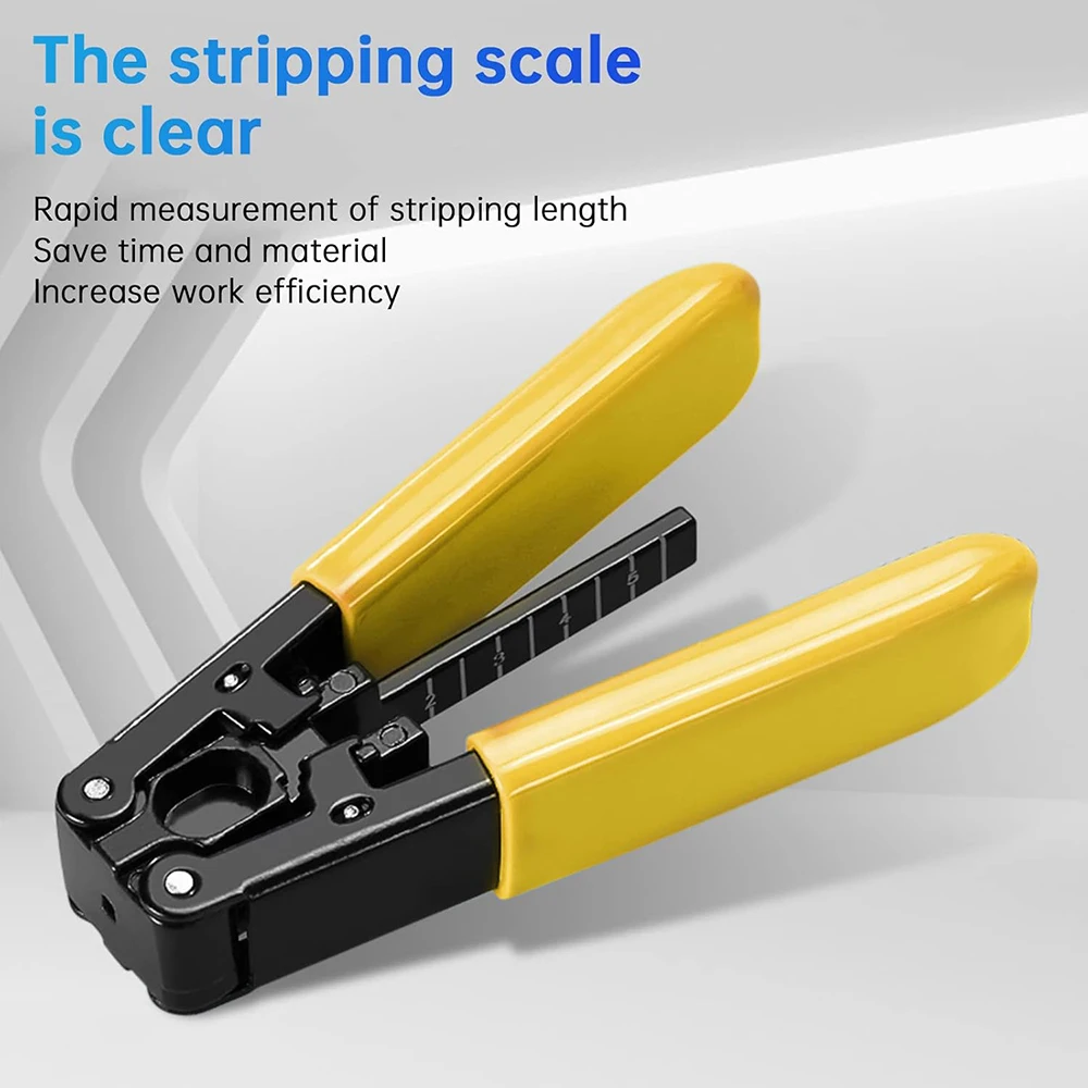 Abisolierzange für Glasfaser-Drop-Kabel 3,0 mm x 2,0 mm FTTH, Abisolierzange für gummiisoliertes Glasfaserkabel – Detail 4