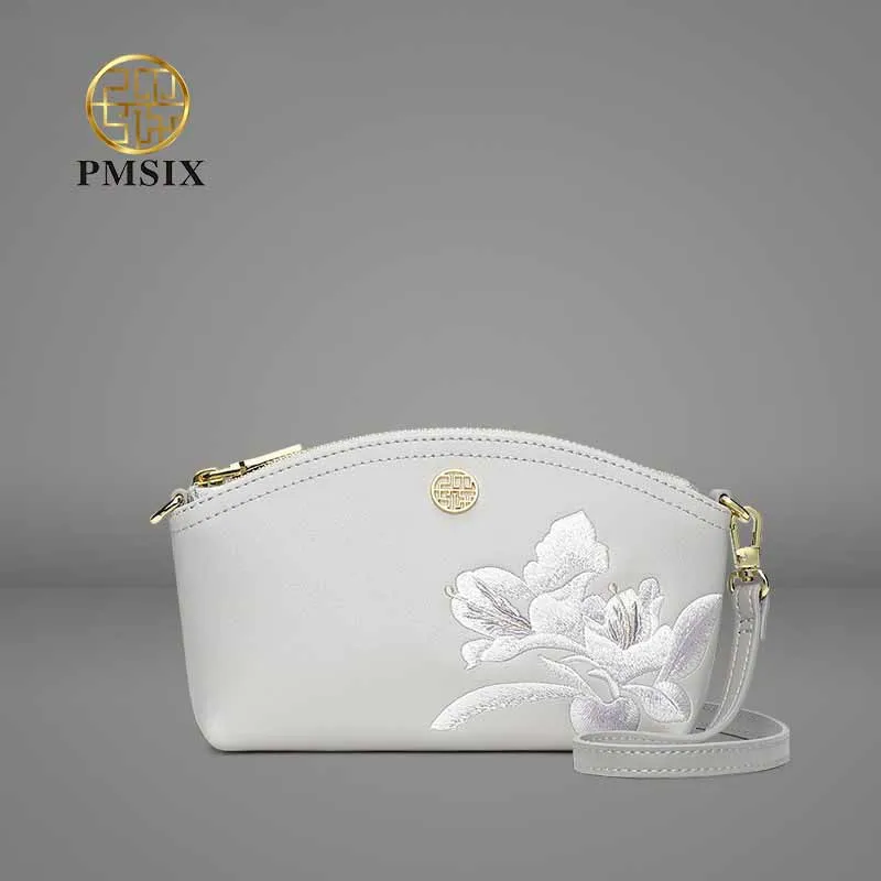 Маленькая сумка через плечо, женская сумка для матери среднего возраста, атмосферная вышивка, все женская сумка на одно плечо