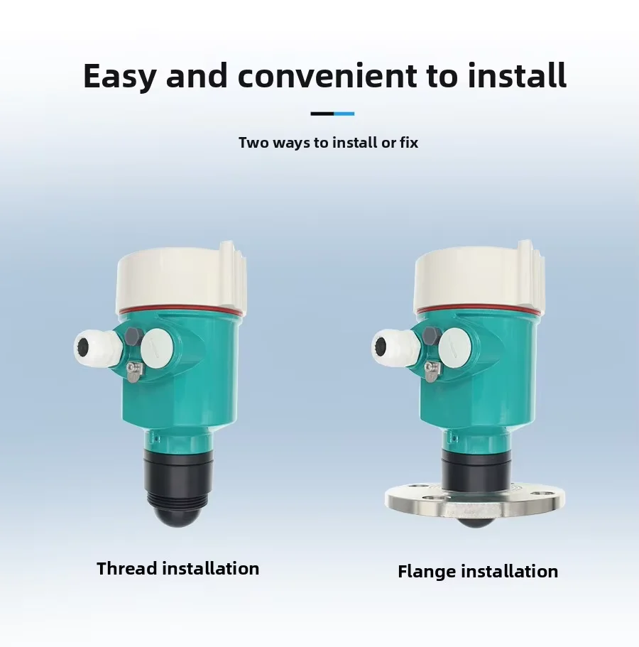 80GHz FM radar Water Level Gauge Sensor Integrated Transmitter Water Level Gauge Oil tank Level Meter