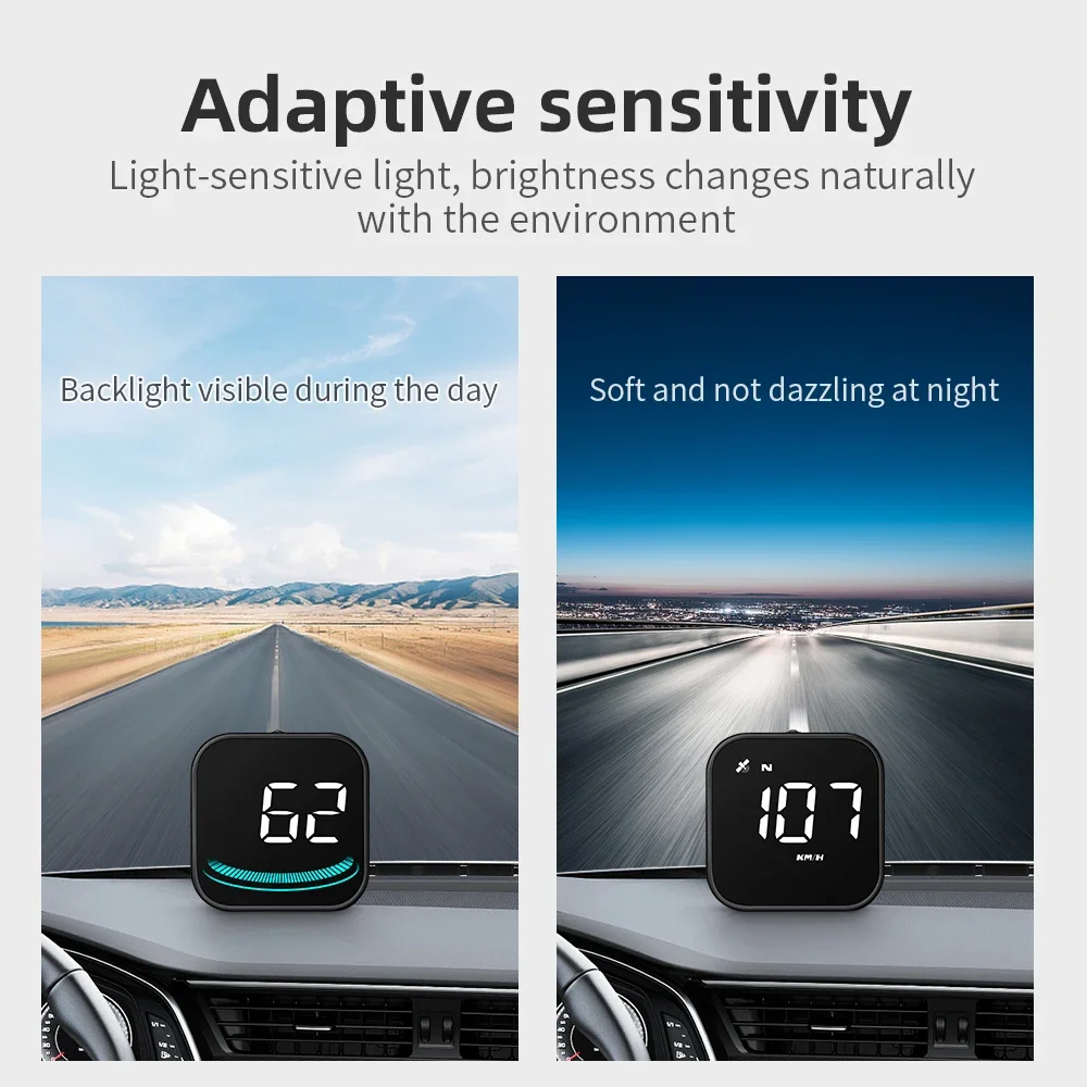 Universal Car HUD Head Up Display tachimetro GPS digitale con Test Speedup Test freno allarme Overspeed Display LCD per tutte le auto