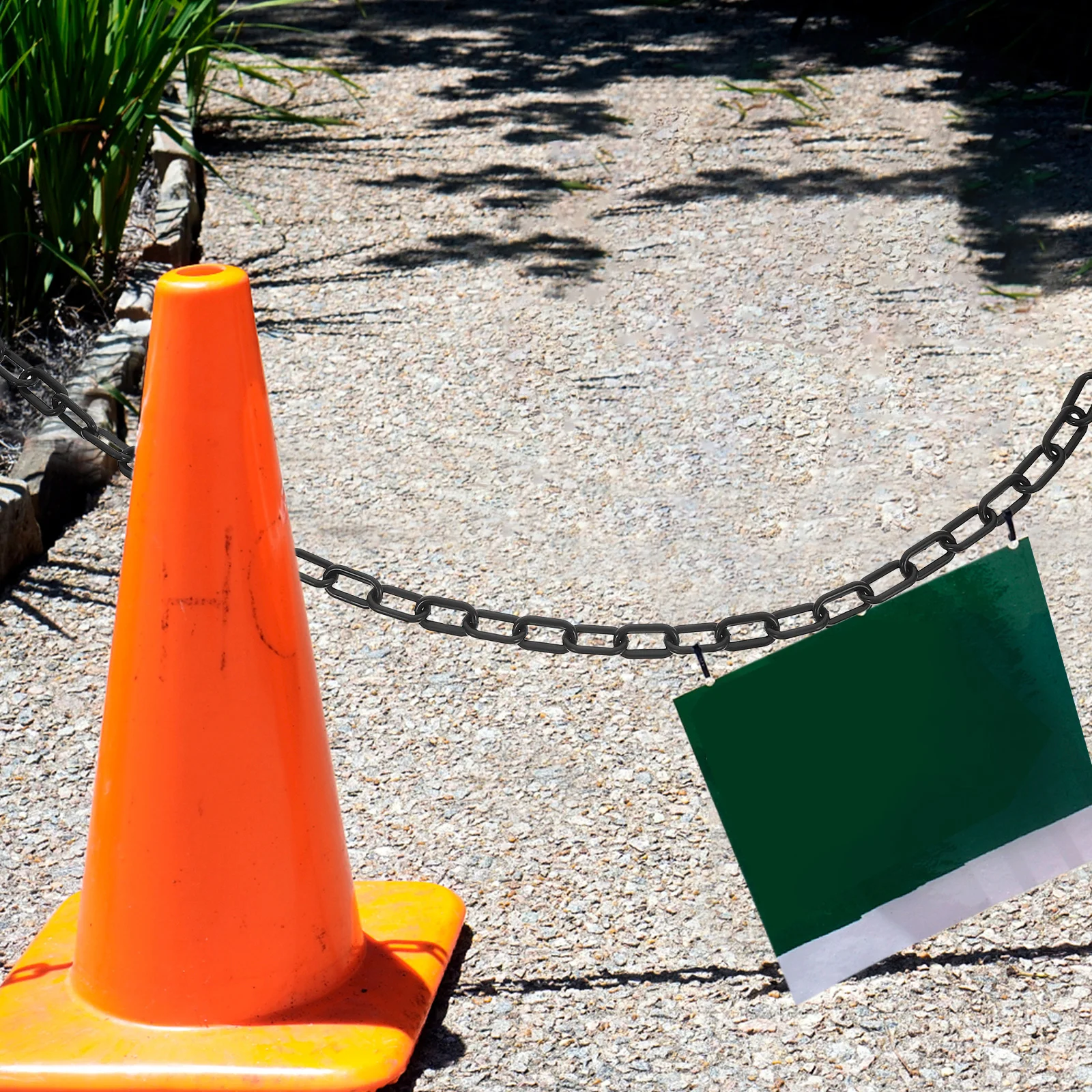 Plastic Chain Warning Protective Chain For Road Safety Barrier Caution Security Chain Links Hotel Isolation Barrier