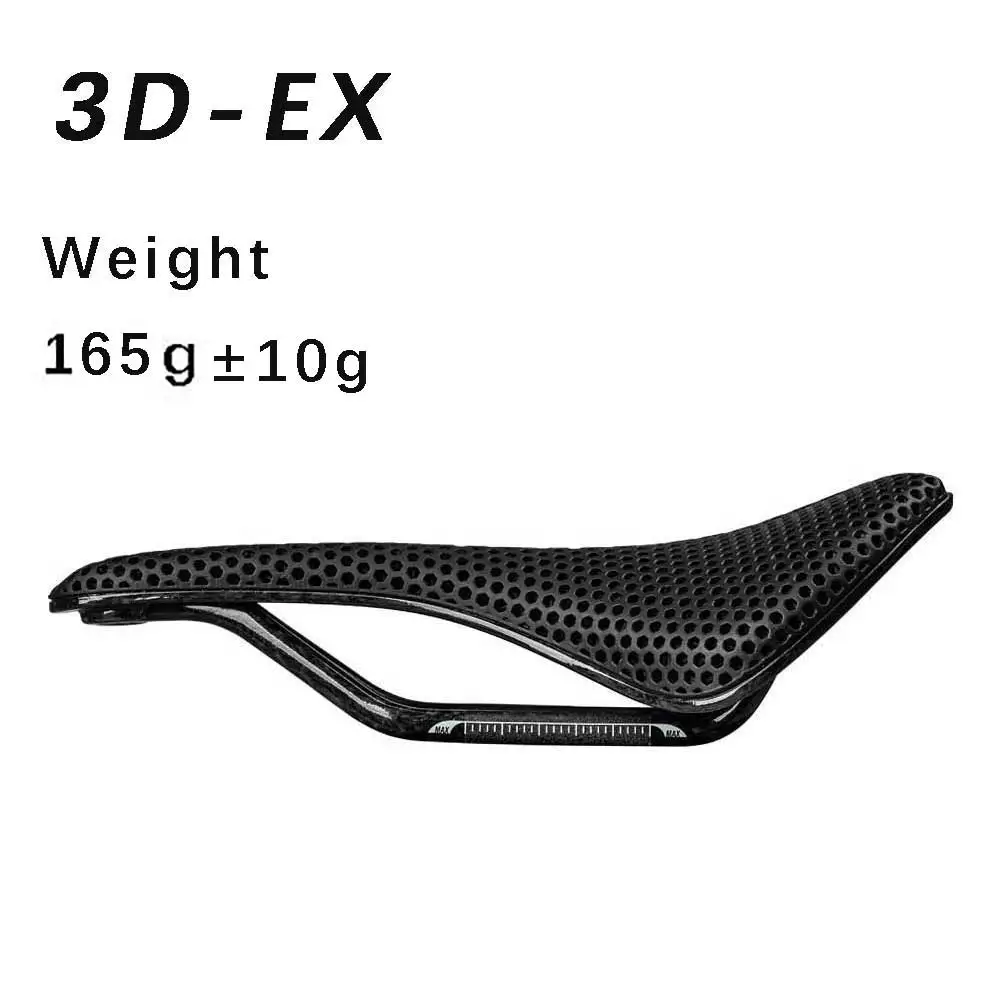 elitaone Carbon 3D Printed Bicycle Saddle 255x140/248x145mm Light Road MTB Mountain Racing Bike Seat Cushion Cycling Seating Acc