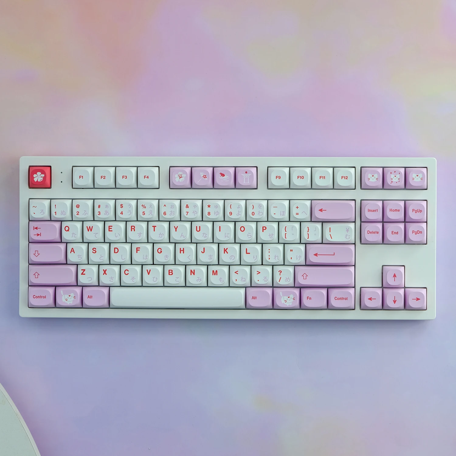 141 Keys/set Hazakura sublimated PBT  key cap in limited quantities for MA Height Switch gaming Mechanical Keyboard