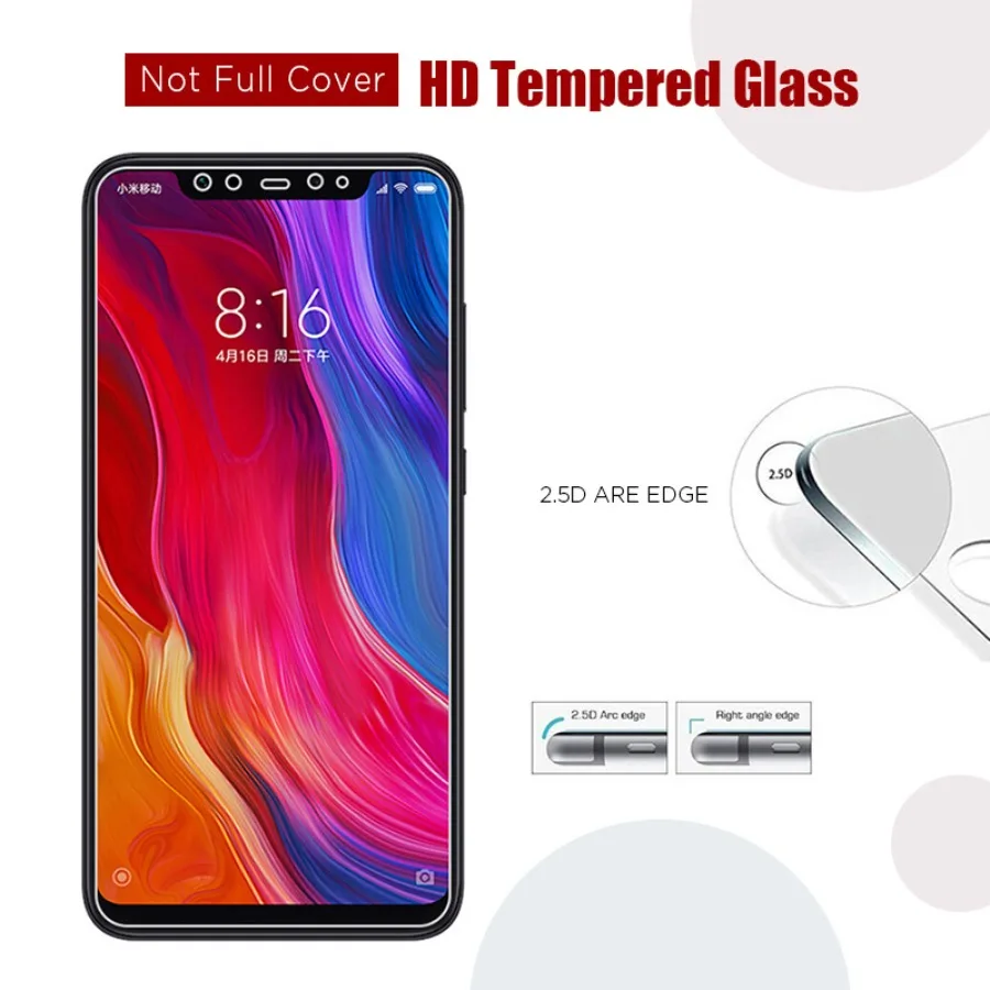 2PCS Tempered Glass For Xiaomi Mi 10T lite pro Mi9 lite 9 SE Screen Protector For Mi 6 9T 10 Lite Mi 8 Lite Pro SE AI A2 A3 lIte