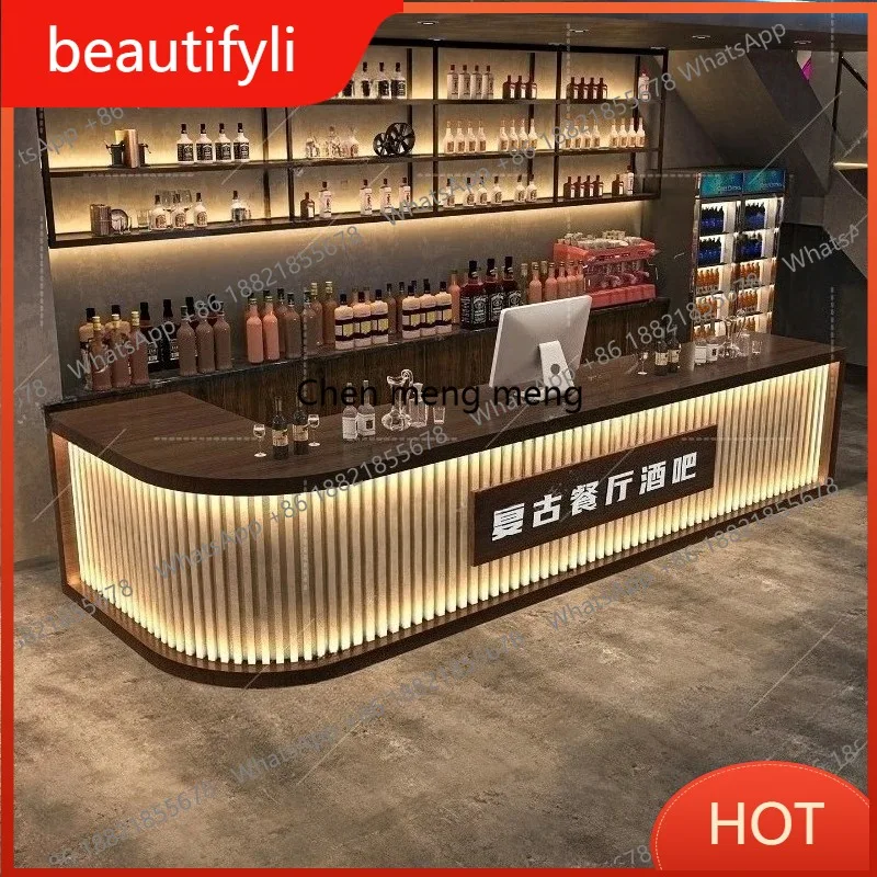 

D80 Restaurant Front Desk Reception Counter Barber Classic L Shaped Reception Desk Beauty Salon Mostrador Recepcion Office Furni