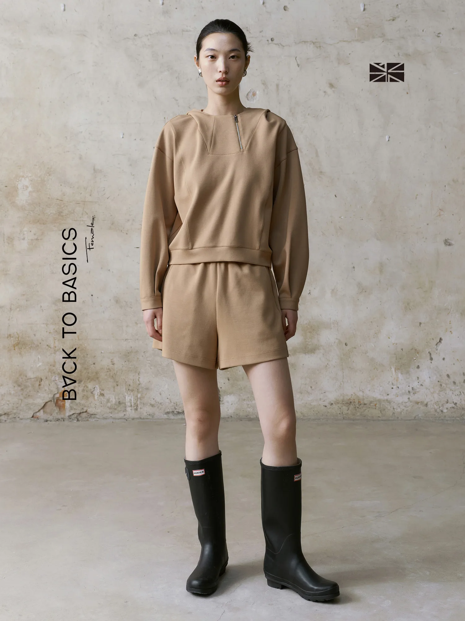 

Ultra Soft Women's Two-Piece Set Original Design Air Layer Comfortable Skin-Friendly Spring Faion Hoodie Velvet Fabric