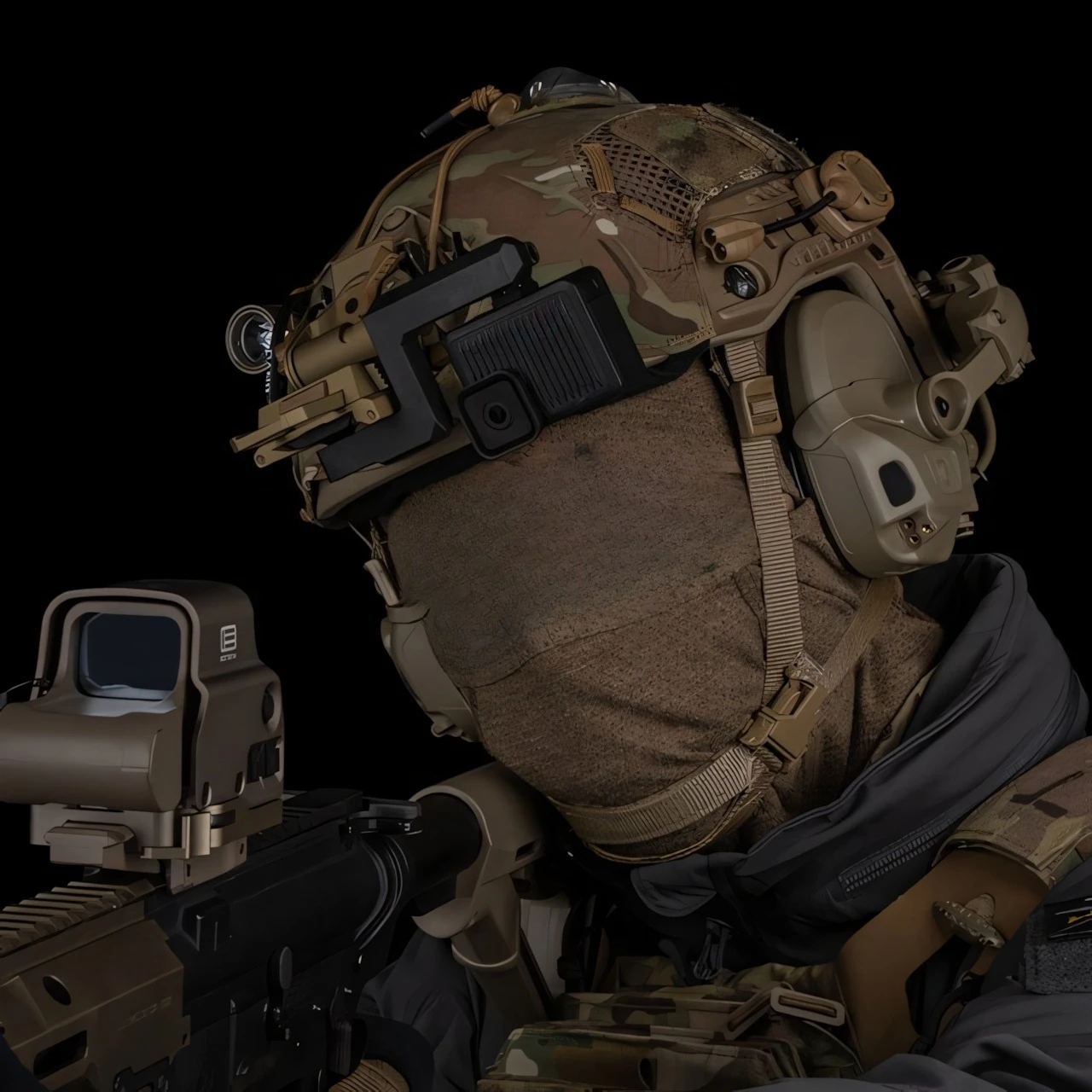 Wosport Tactical Helmet Camera Adapter Nylon Sports Camera Mount, Adjustable Angle for Night Vision Mount Systems Airsoft Hobby