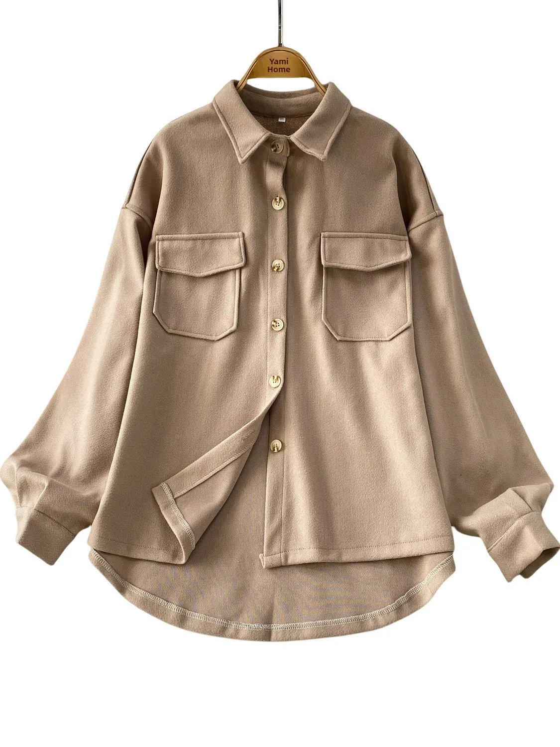 Herbst Winter Thiened Lange Sve Mantel frauen Faion Single Button Reine Farbe Lose Abnehmen Top Koreanische Sle Pendeln Wind