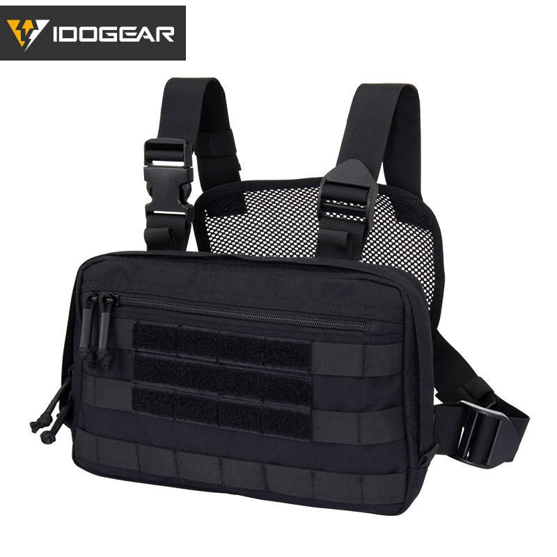 

IDOGEAR Tatcical Bag Chest Recon Bag Chest Rig MOLLE Shoulder Bag Multi-Purpose Combat EDC Pouch 3537