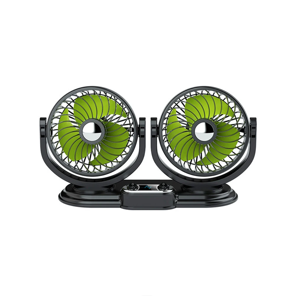 Cooler Cooling Rotation Degree Rotation Double Head Car Fan Fast Cooling And Energy Efficient Power Cable Length