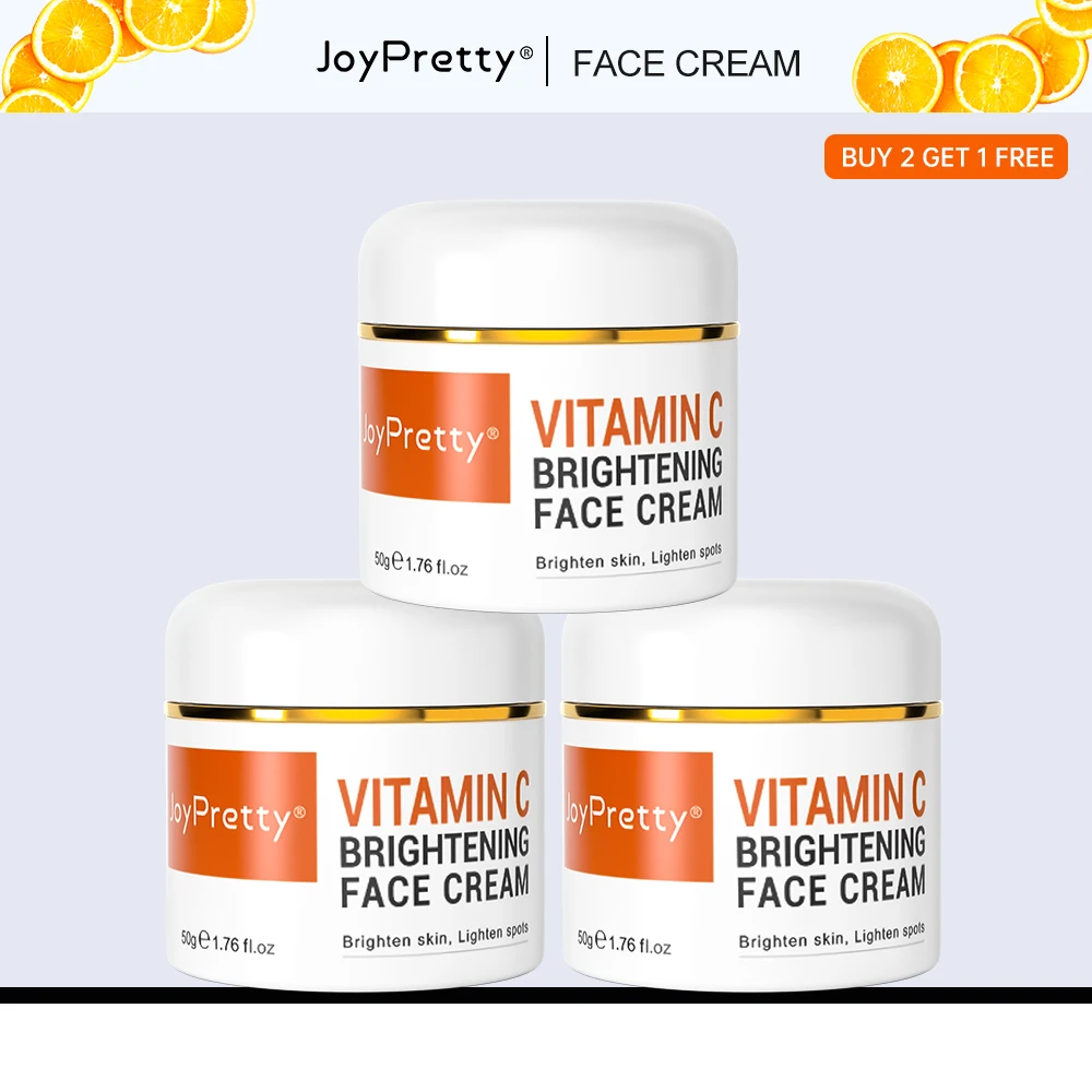 

1/3/5 PCS Vitamin C Cream Skin Care Set Whitening Darks Spots Blemishes Remove Facial Moisturizing Creams Women Beauty Products