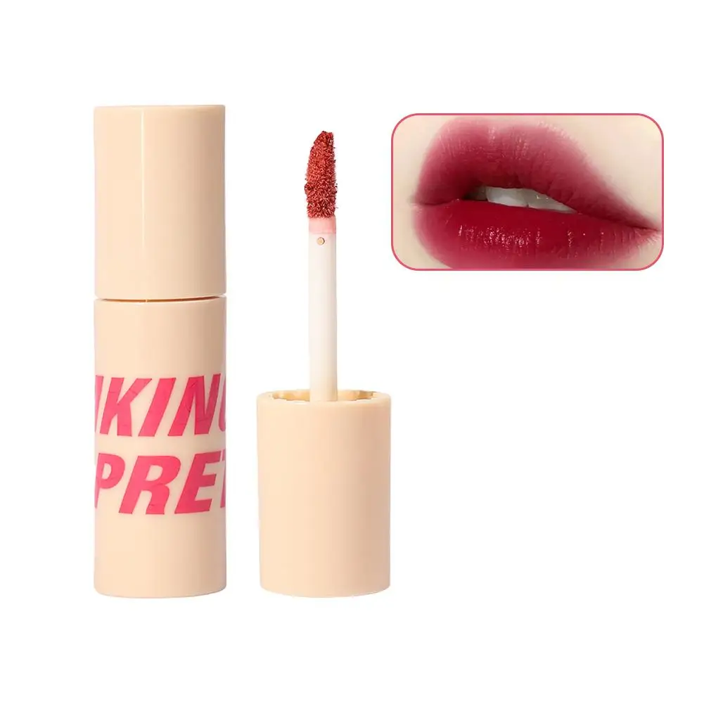 7 Kleuren Matte Lipgloss Waterdicht Gemakkelijk Te Dragen Fluwelen Rood Blijvende Vloeistof Nude Lip Cosmetische Bruine Make-Up Lippenstift Modder Lippen E9y8