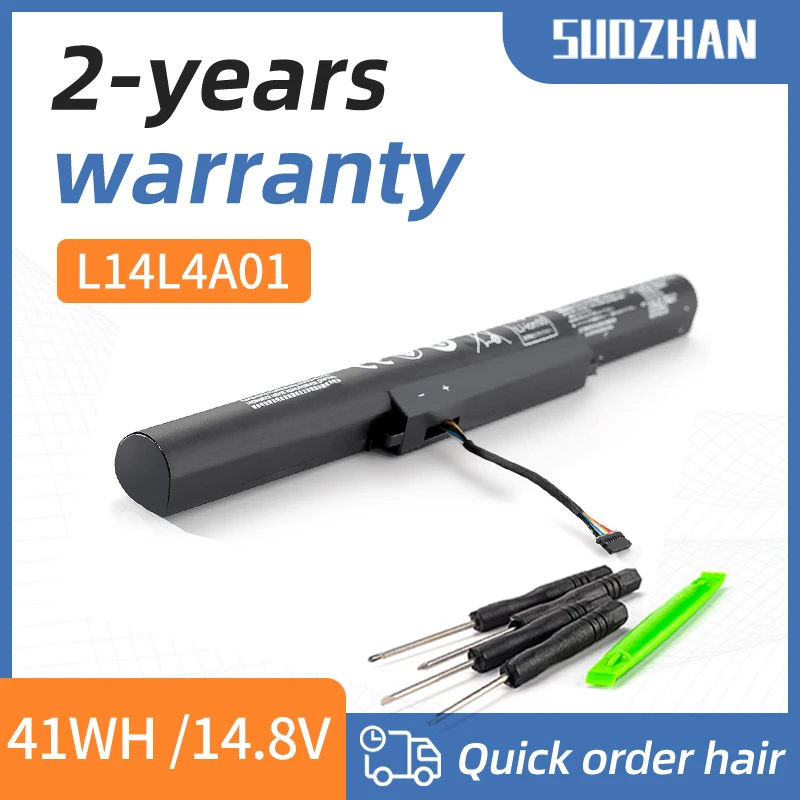 SUOZHAN L14M4A01 Laptop Battery For Lenovo IdeaPad 500-15ISK 15ACZ V4000 Z41-70 Z51-70 L14M4E01 L14S4A01 L14L4A01 L14L4E01