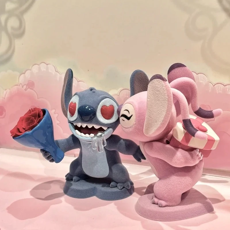 

Authentic Disney Stitch Preserved Rose Blind Box Figure Sweet Cool Adventure Collectible Gift For Couples Valentines Day Wedding