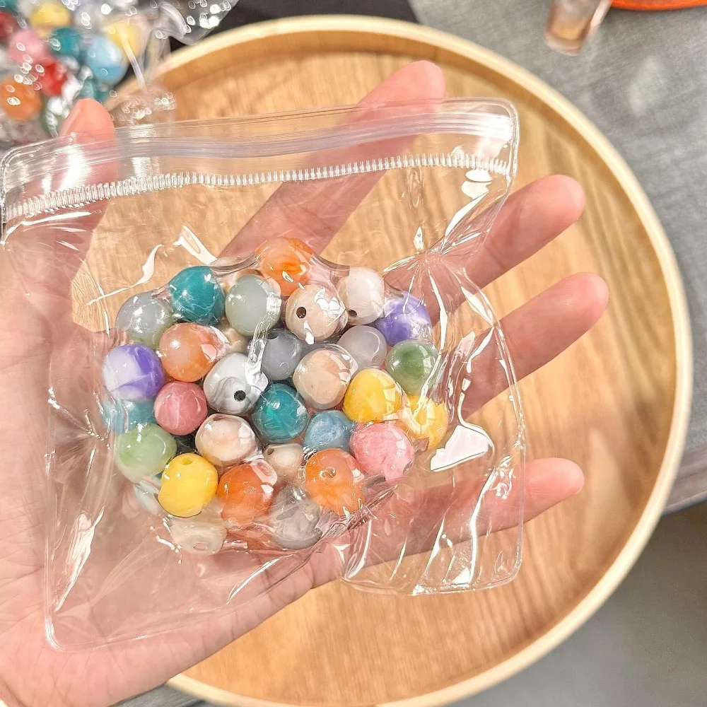 

Pearl Disk String Slow Rising Sticky Pearl Portable Colorful Glazed Stone Slow Rebound Pearls Toy Colorful Super Soft