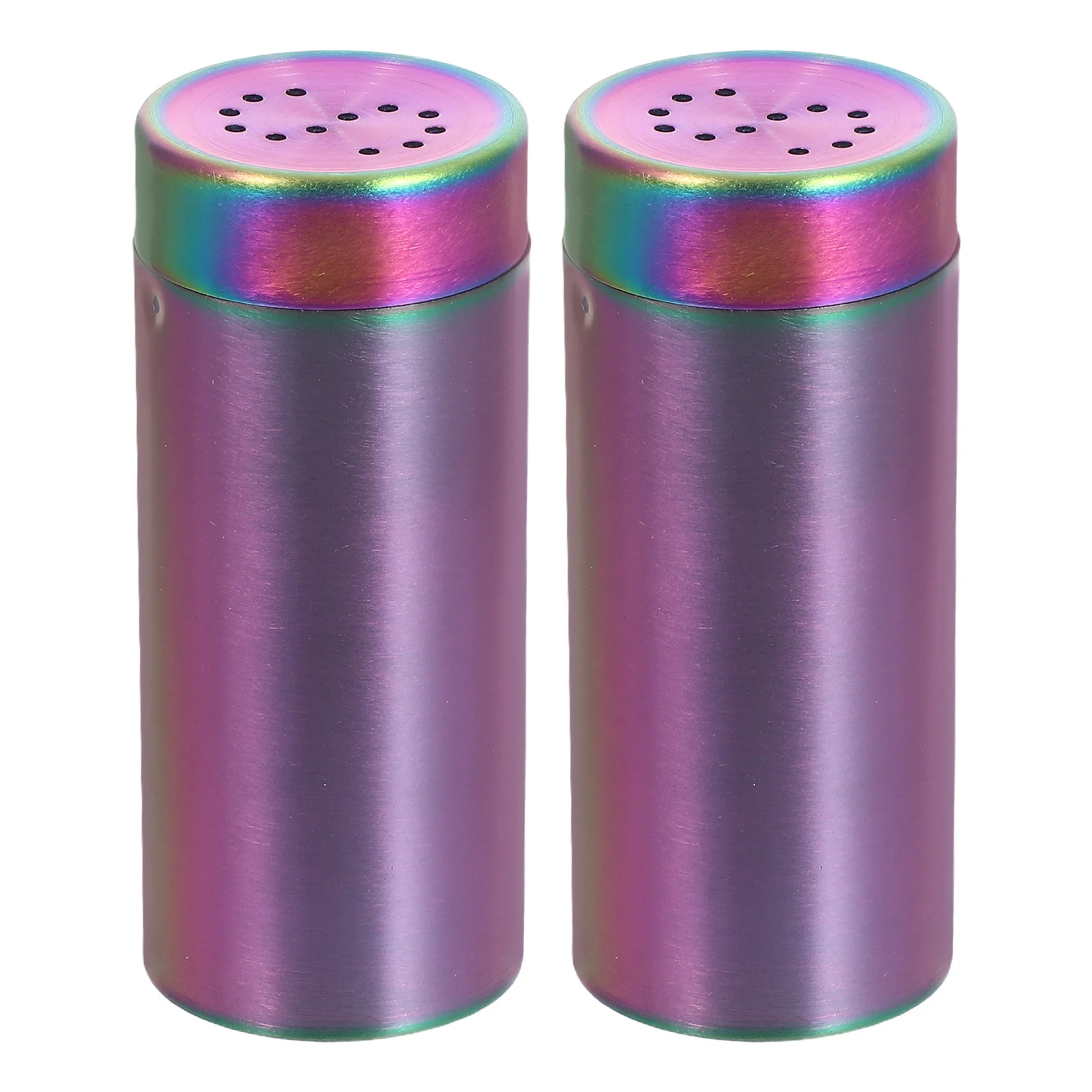 

2Pcs Stainless Steel Salt Pepper Seasoning Dispensers with Precision Pouring for Kitchen Dining Table Use Salt Pepper Bottle